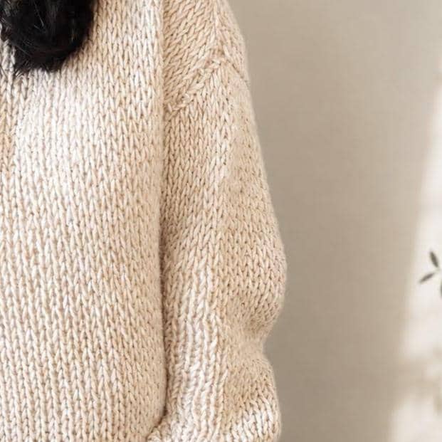 Maglione in lino bianco - Piera