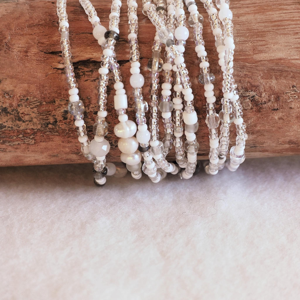 Bracciale avvolgente bianco ghiaccio