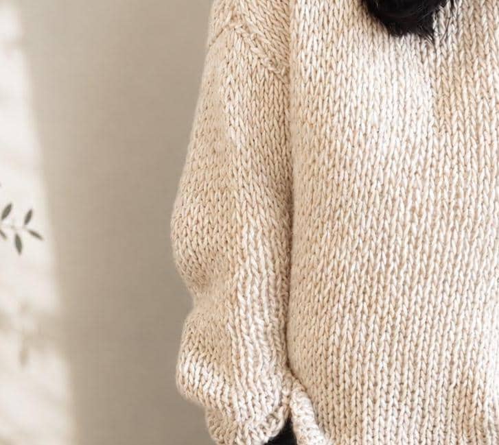 Maglione in lino bianco - Piera