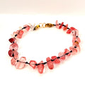Bracciale con quarzo rosa vintage